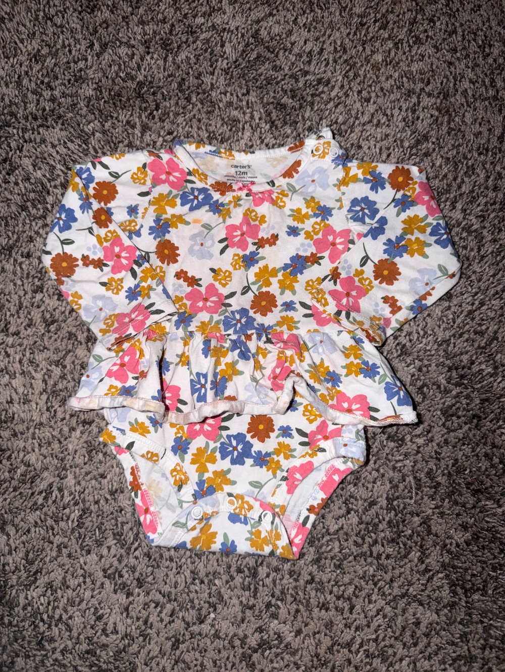 Baby Girl Long Sleeve Onesie